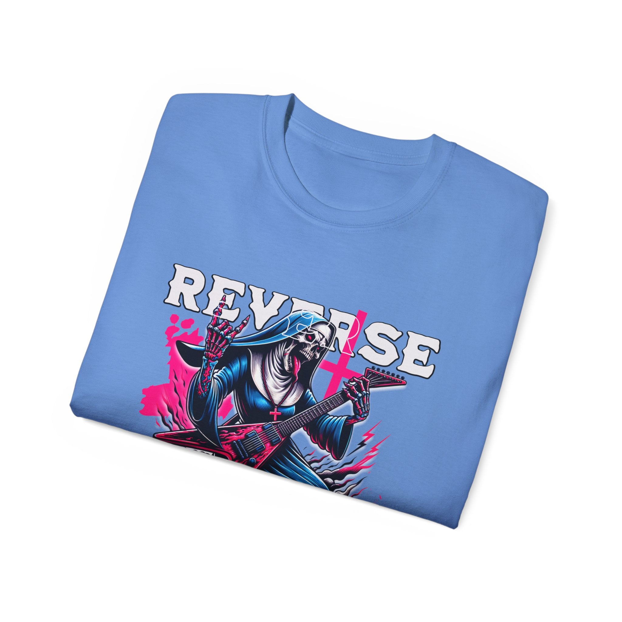 Reverse Exorcism - Unisex Cotton Tee (Front) - Damned Threads